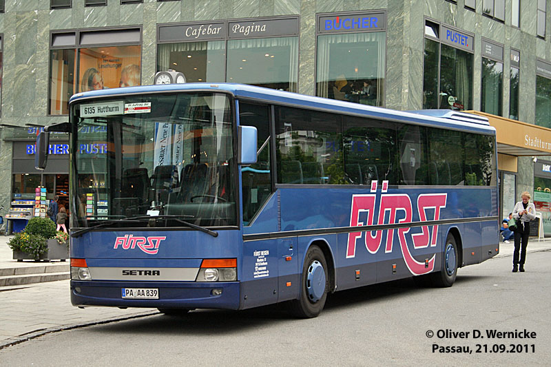 Gestern in Passau sechs Bilder von Überlandbussen >>> Regensburger Busse